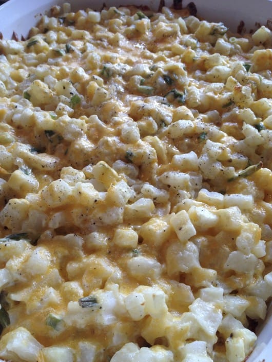 Cheesy Baked Potato Casserole @createdbydiane