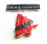Santa Belt Cookies in Christmas Tree Shape