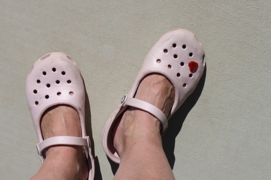 Pink Crocs @createdbydiane