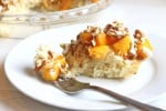 Delicious pecan with mango pancakes