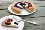 Red white and blue tart