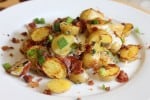 Breakfast Potatoes with bacon, cheese and scallions