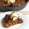 Pumpkin one pan skillet cookie how-to pizookie-skookie