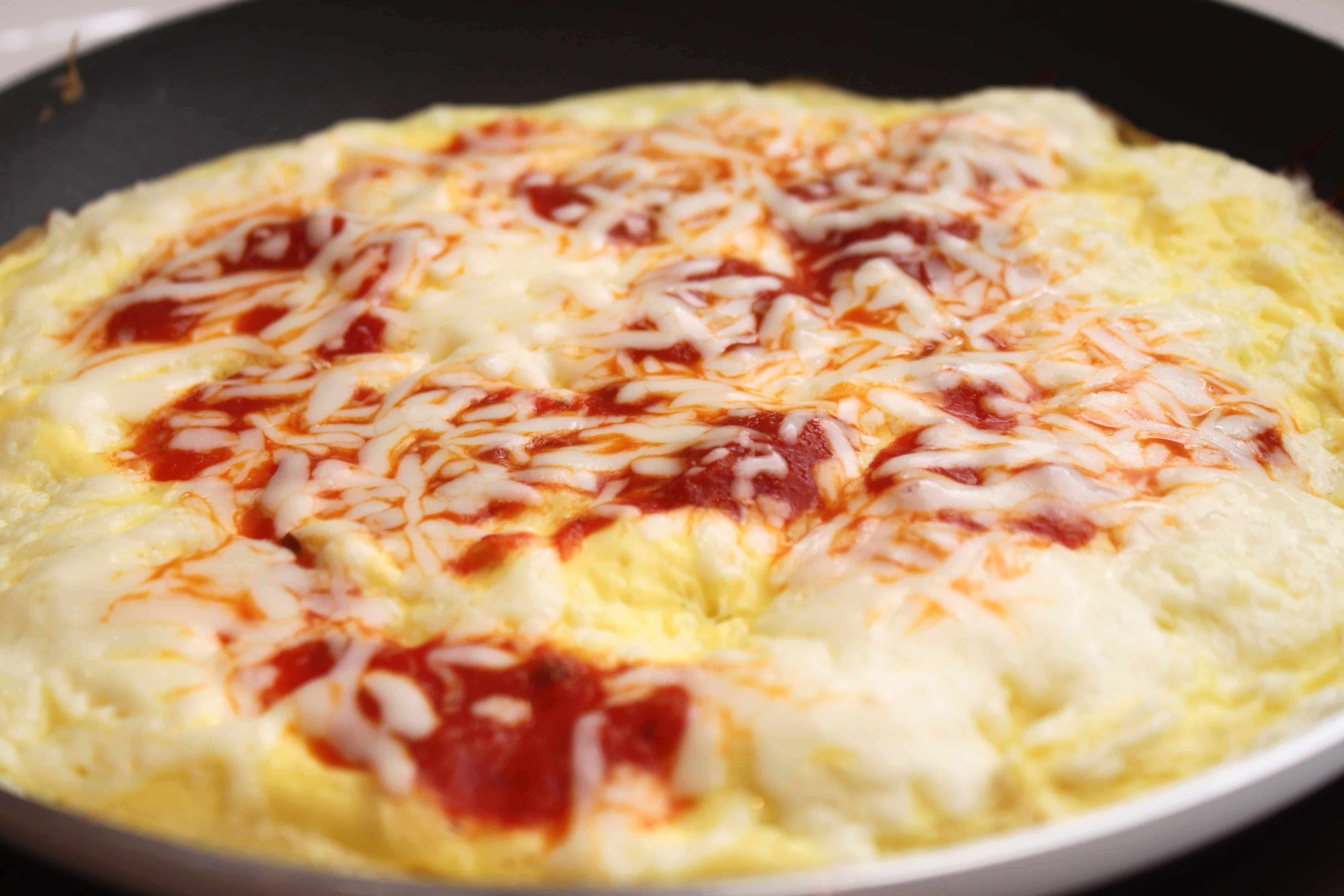 Pizza Omelet with Land O Lakes Eggs Created by Diane