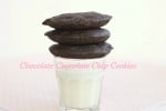 Chocolate Chocolate Chip Cookies @createdbydiane