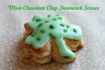 Mint Chocolate Chip Shamrock Scones 2