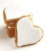 Oatmeal cut out cookies, chewy and iced