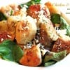 Chicken and potatoes with rosemary and blue cheese