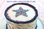 How to make a stecnil for top of cake @createdbydiane