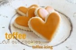 Toffee cut out cookies with toffee icing recipe @createdbydiane