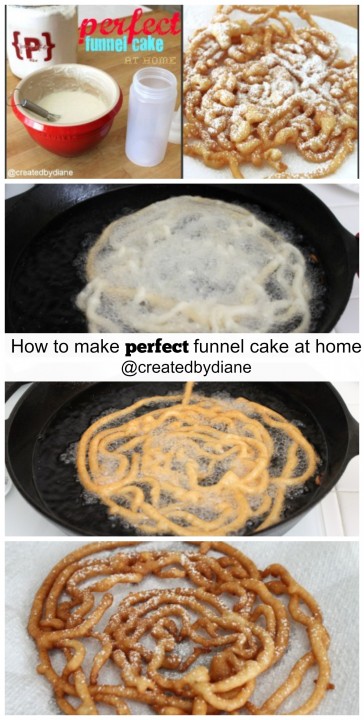 How to make perfect funnel cake at home @createdbydiane #easy #recipe
