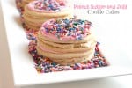 Peanut Butter and Jelly Cookie Cakes from @createdbydiane