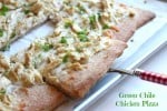 Green Chile Chicken Pizza @createdbydiane