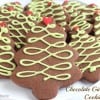 Chocolate Gingerbread Christmas Tree Cookies @createdbydiane