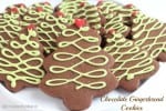 Chocolate Gingerbread Christmas Tree Cookies @createdbydiane