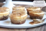 Salted Caramel Cheesecake Oatmeal Cups @createdbydiane