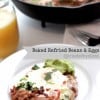 Baked Refried Beans and Eggs @createdbydiane