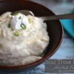 Sour Cream and Onion Mashed Potatoes @createdbydiane