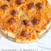 Spaghetti & Meatball Pizza @createdbydiane