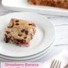 Strawberry Banana Bread with Chocolate Chips @createdbydiane