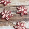 Red Velvet Snowflake Cookies @createdbydiane