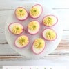 beet dyed deviled eggs @createdbydiane.jpg