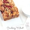 Cranberry Walnut Bread Pudding @createdbydiane