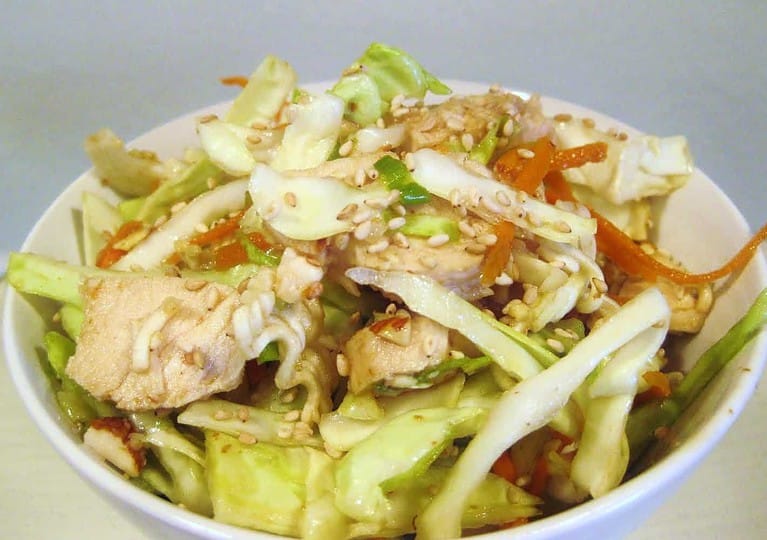 Chinese chicken cabbage salad