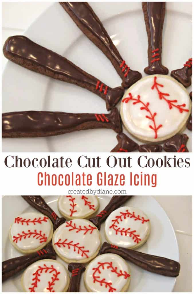 chocolate cut out cookies with chocolate glaze icing recipes createdbydiane.com