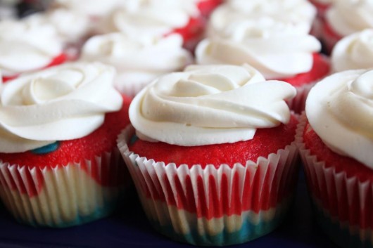 Red White and Blue Cupcakes