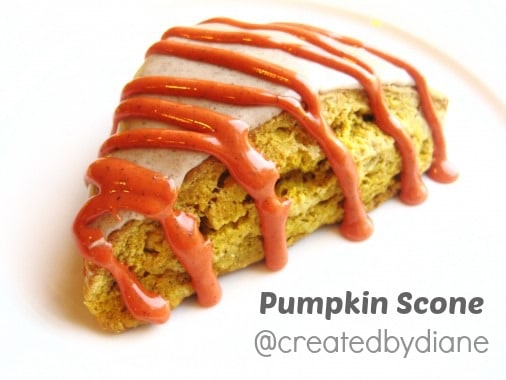 Pumpkin Scone Recipe @createdbydiane #betterthanstarbucks