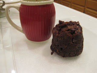 1 minute chocolate cake in the microwave