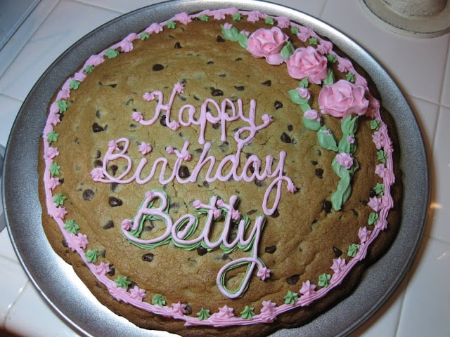 birthday cookie cake birthday cookie cake
