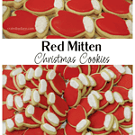 red mitten christmas cookies at createdbydiane