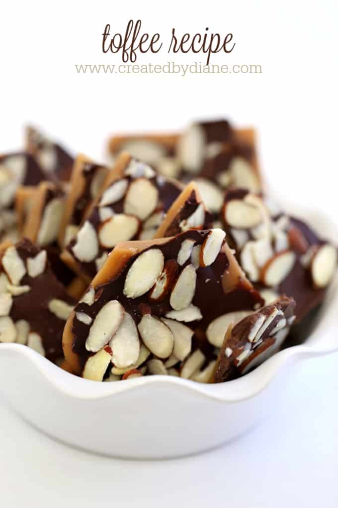 easy toffee recipe www.createdbydiane.com