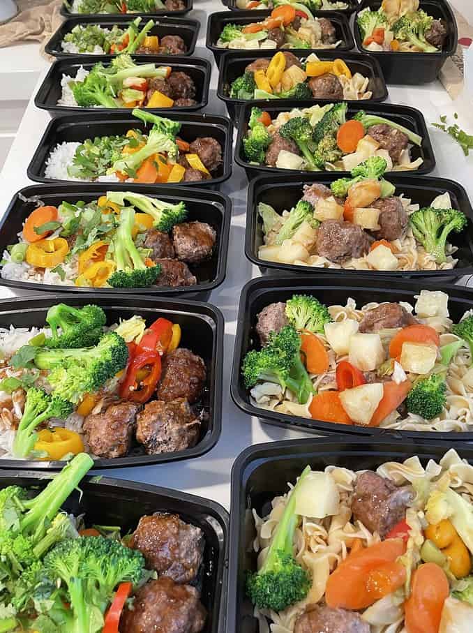 mealprep polynesian meatballs, sweet and sour meatballs createdbydiane.com