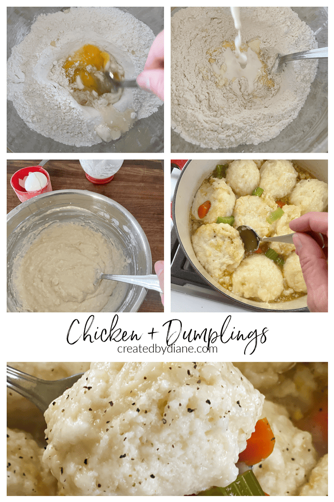 chicken and dumpling recipe from createdbydiane.com
