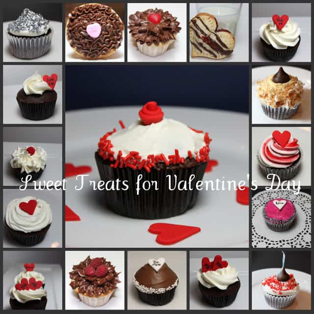 Valentines Day Treats with Cupcake Collage