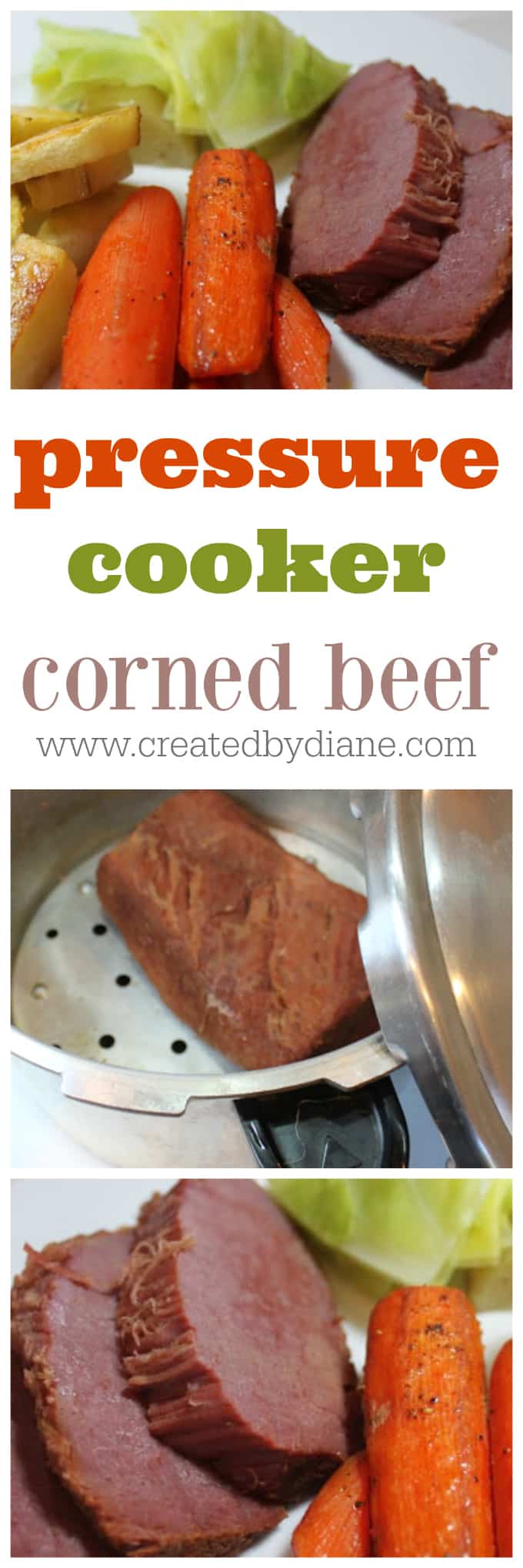 corned beef cooked in a pressure cooker