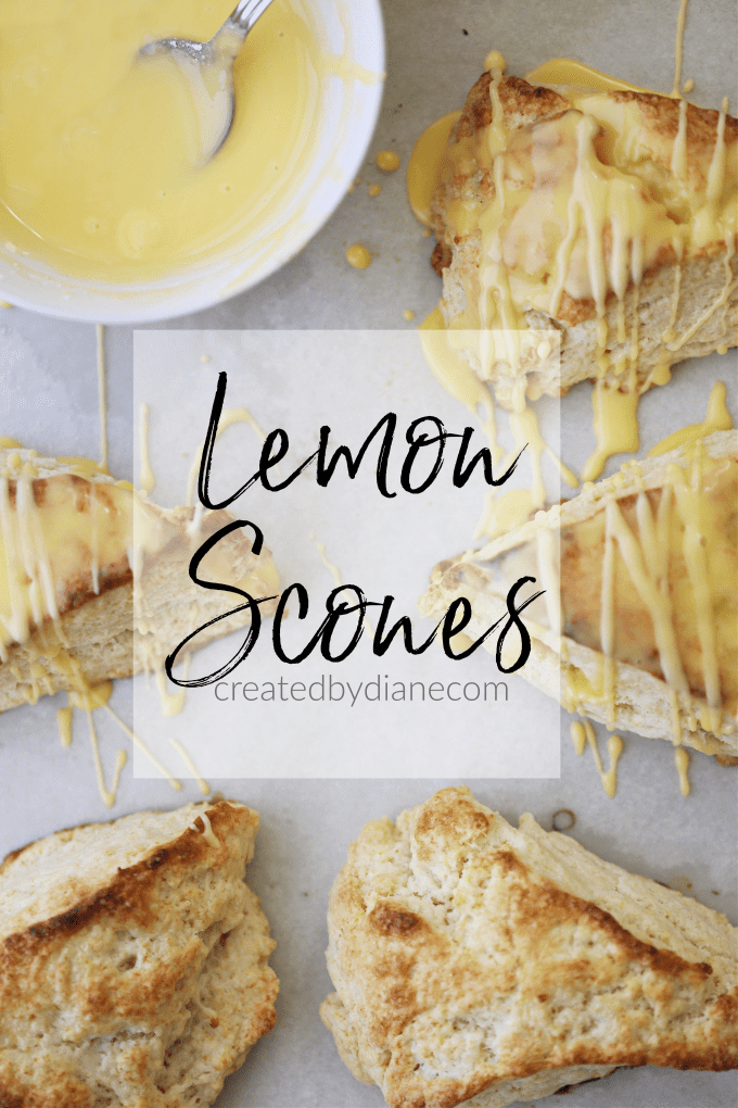 LEMON SCONES the BEST Recipe for scones EVER createdbydiane.com