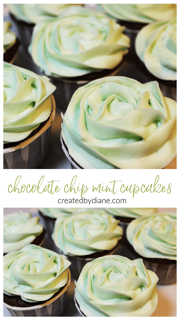 mint cupcakes createdbydiane.com