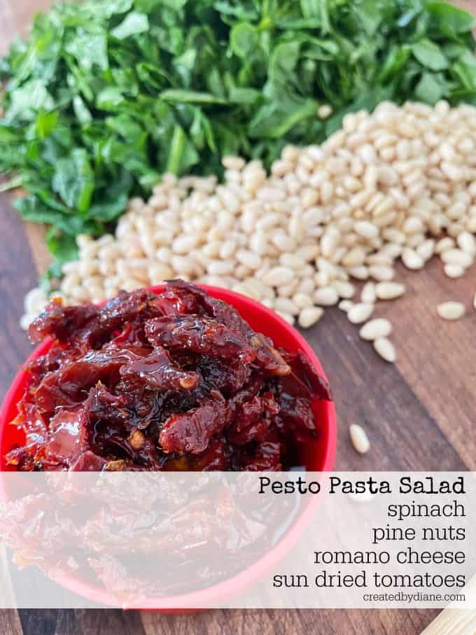 PESTO pasta salad recipe createdbydiane.com