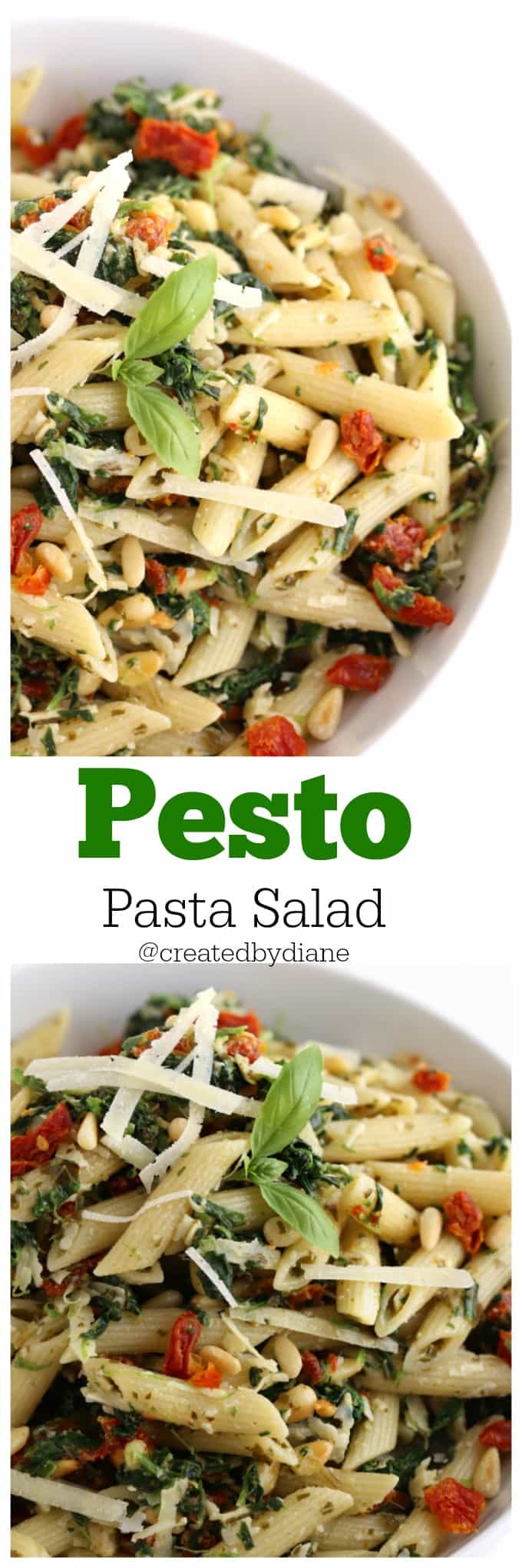 pesto pasta salad @createdbydiane