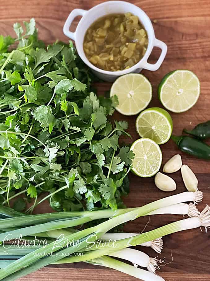 CILANTRO LIME SAUCE createdbydiane.com