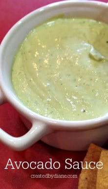 avocado sauce recipe createdbydiane.com