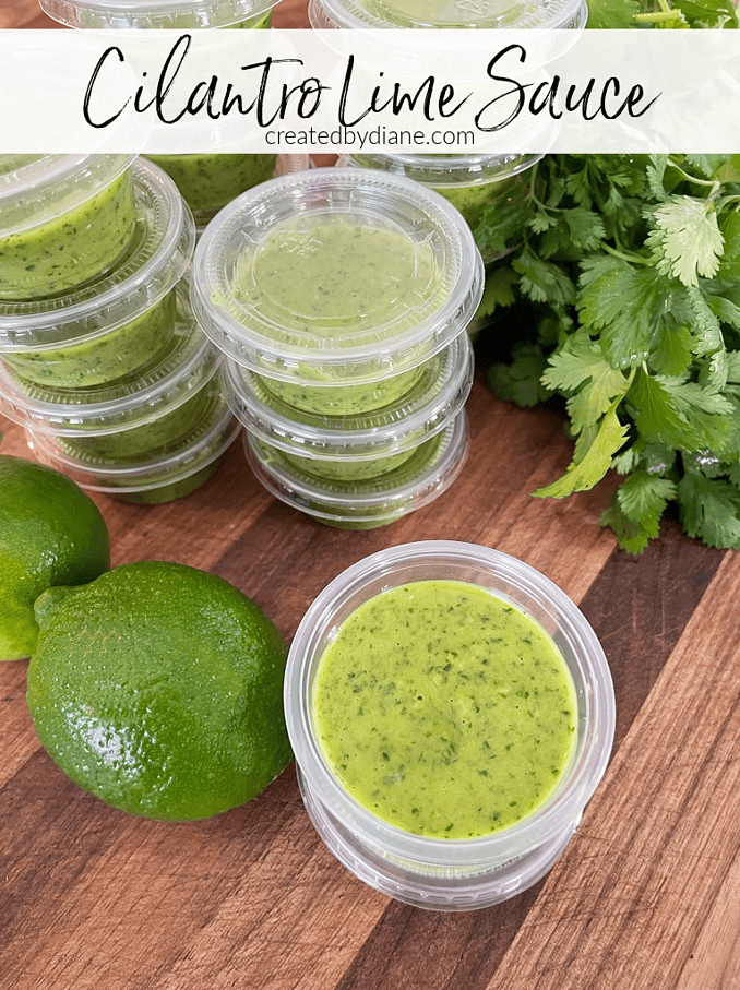 cilantro lime Mexican sauce createdbydiane.com