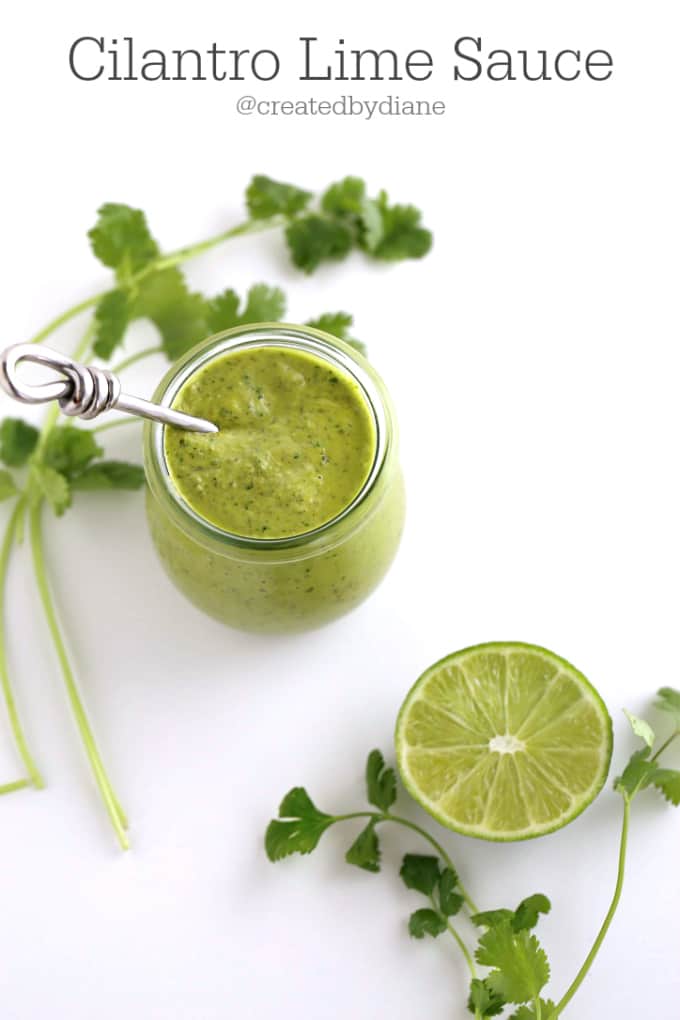 Cilantro lime sauce recipe