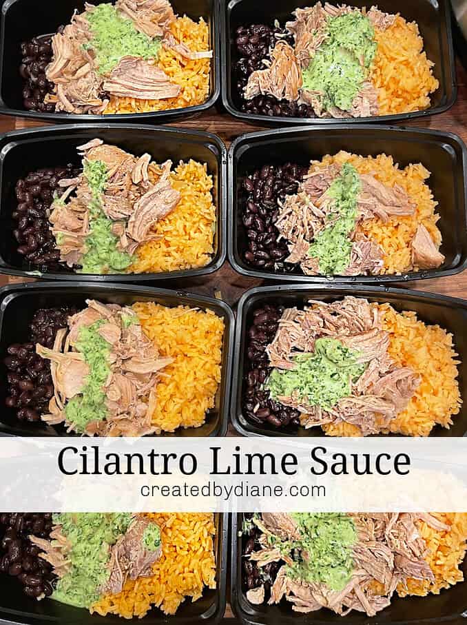 cilantro lime sauce recipe createdbydiane.com