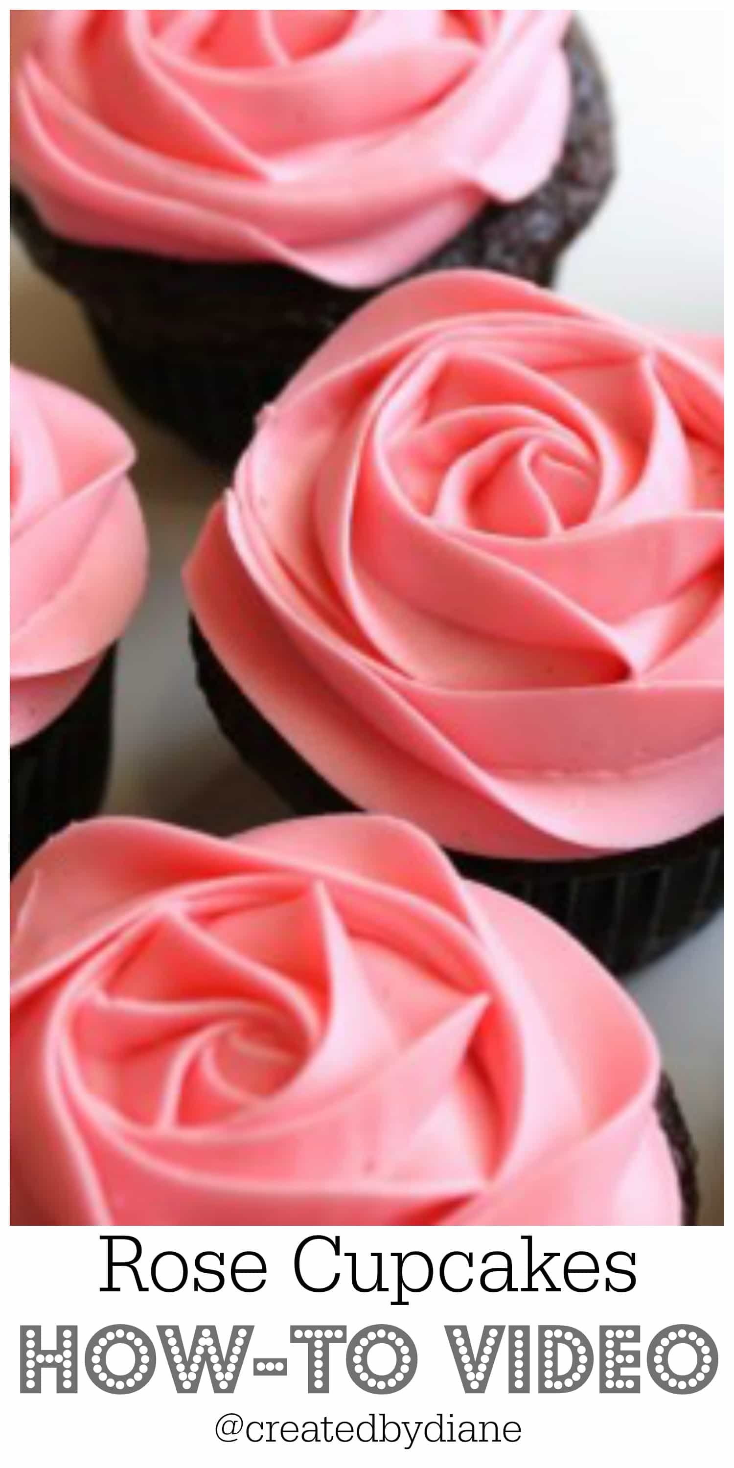 How to frost a rose on a cupcake, video Created by Diane