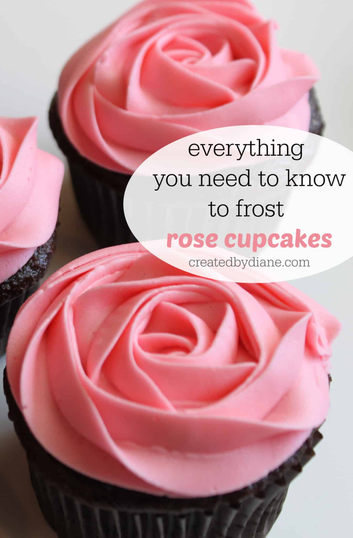 How to frost a rose on a cupcake, video Created by Diane